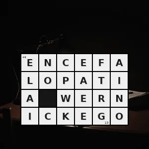 Hasło krzyżówkowe ostry zespół objawów neurologicznych występujący u alkoholików spowodowany min niedoborem witaminy b1 - encefalopatia wernickego – rozwiązanie, synonimy, podpowiedzi i definicje krzyżówkowe